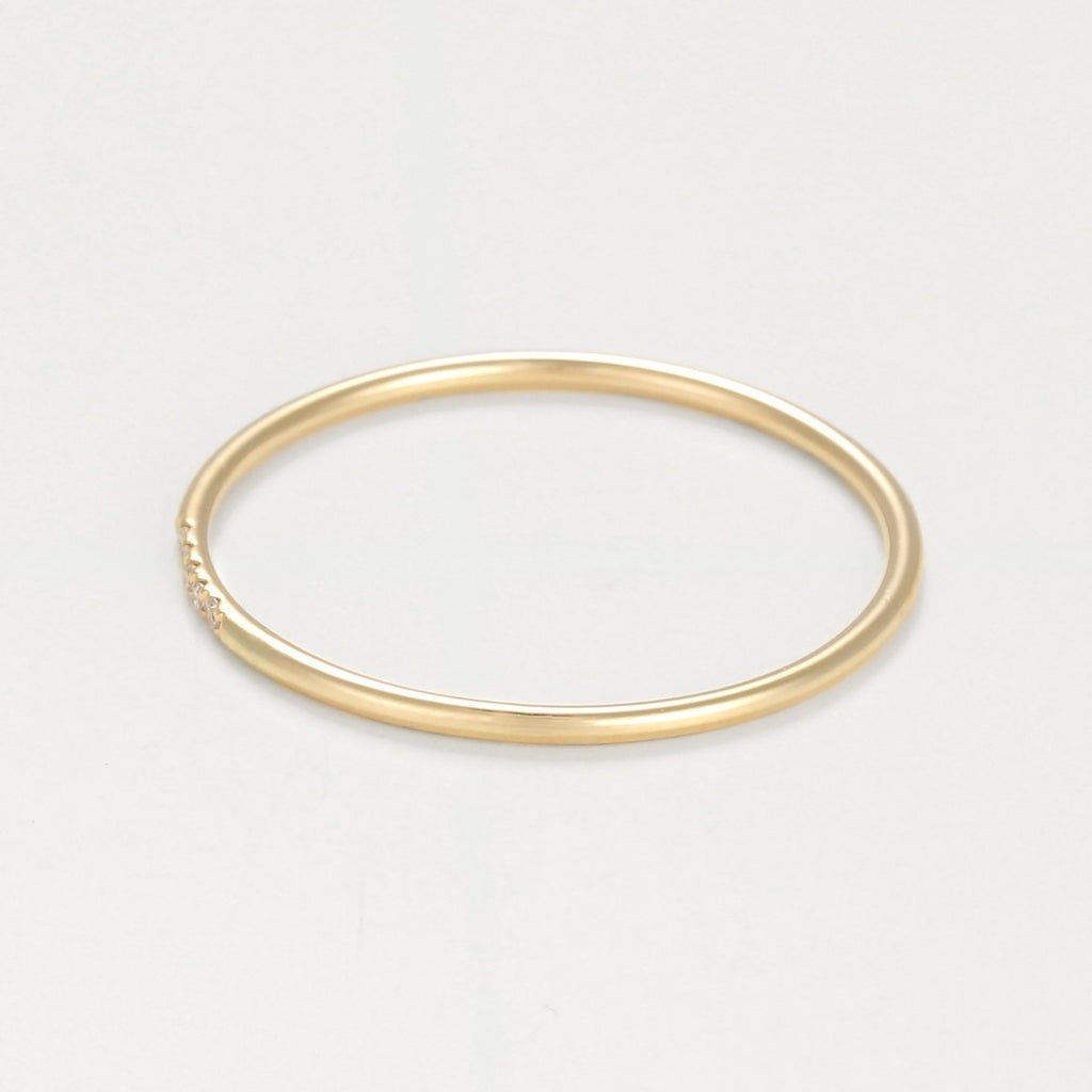 Bague "Alliance Humilité" Diamants 0,02Ct/5 - Or Jaune