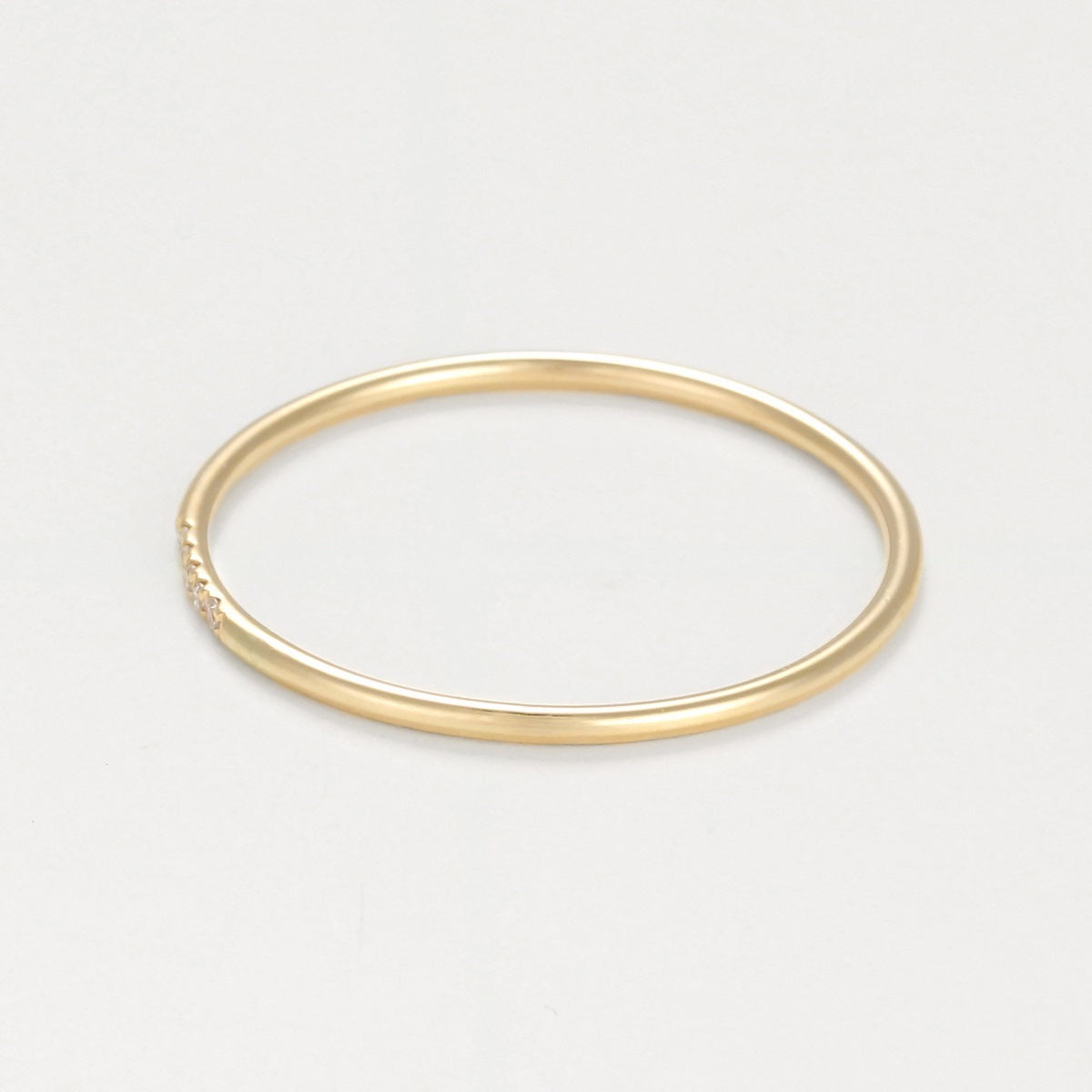 Bague "Alliance Humilité" Diamants 0,02Ct/5 - Or Jaune