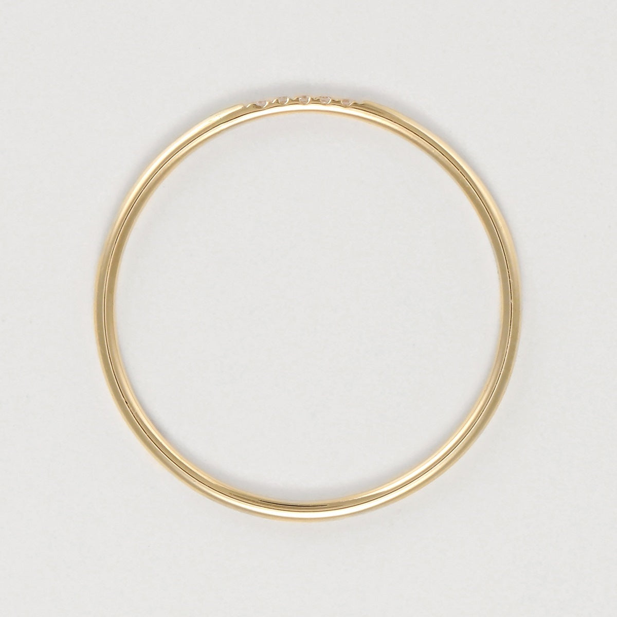 Bague "Alliance Humilité" Diamants 0,02Ct/5 - Or Jaune