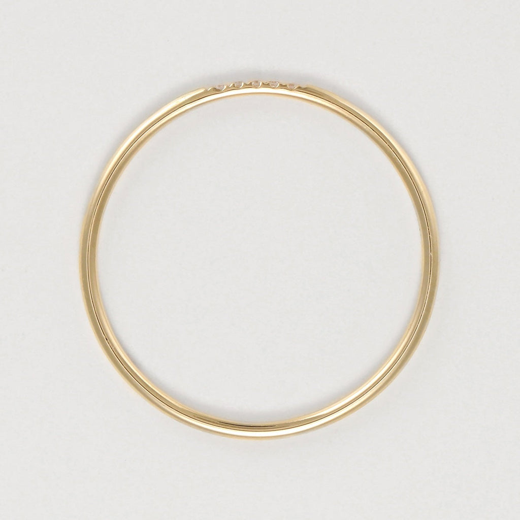 Ring "Alliance Humilité" Diamonds 0.02Ct/5 - Yellow Gold