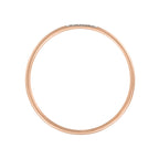 Bague "Alliance Humilité" Diamants 0,02Ct/5 - Or Rose