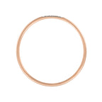 Anillo "Alianza Humildad" D0.02Ct/5 - Oro Rosa 375/1000