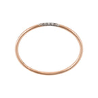 Bague "Alliance Humilité" Diamants 0,02Ct/5 - Or Rose