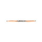 Bague "Alliance Humilité" Diamants 0,02Ct/5 - Or Rose