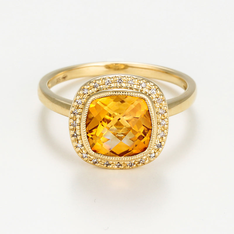 Bague "Antique Stone" - Or Jaune 375/1000