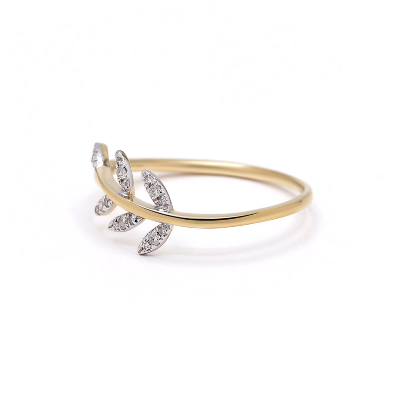 Ring D0.04/12 - 375/1000 Yellow Gold