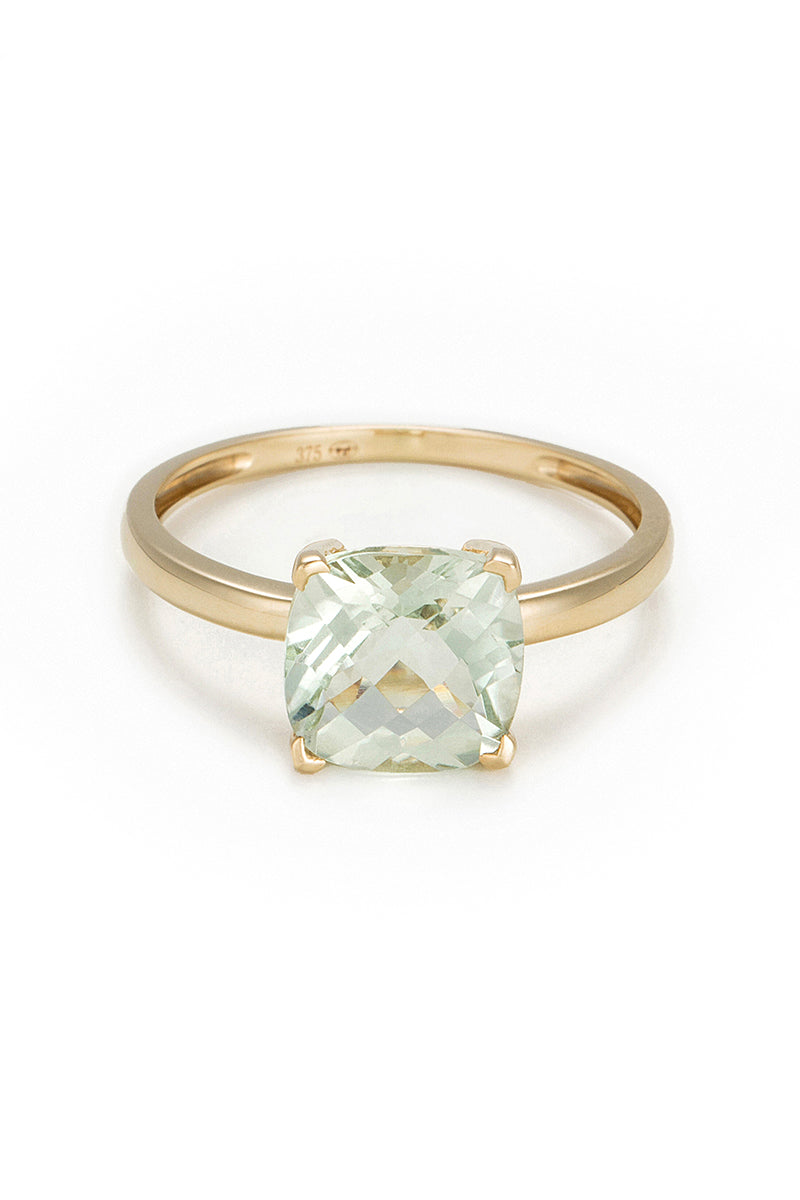 Bague "Prasiolite Unique"  Améthyste Verte