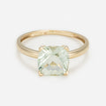 Bague "Prasiolite Unique"  Améthyste Verte