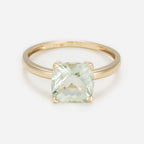Bague "Prasiolite Unique"  Améthyste Verte
