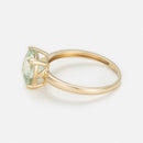 Ring "Prasiolite Unique" Green Amethyst - Yellow Gold 375/1000