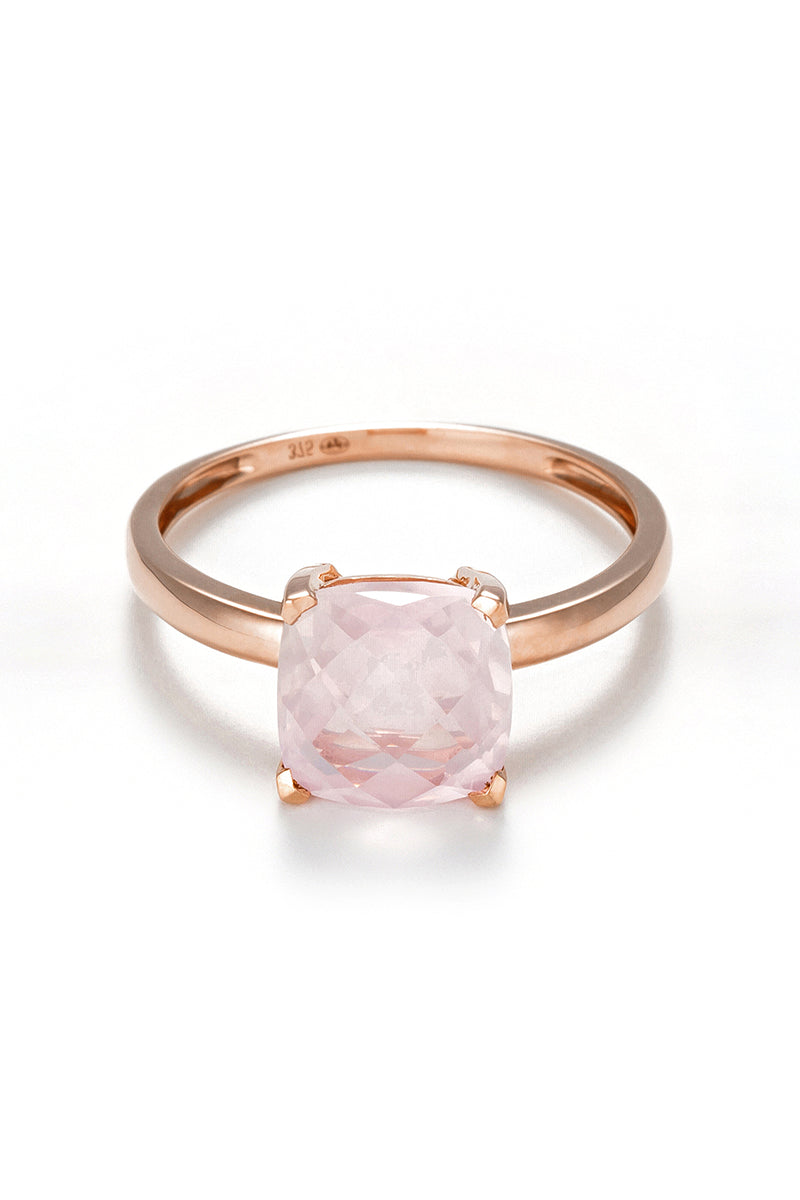 Bague "Quartz Unique"  Quartz Rose 2,10Ct/1