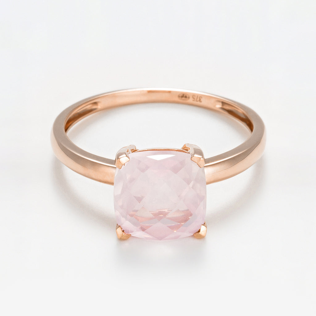 Bague "Quartz Unique"  Quartz Rose 2,10Ct/1