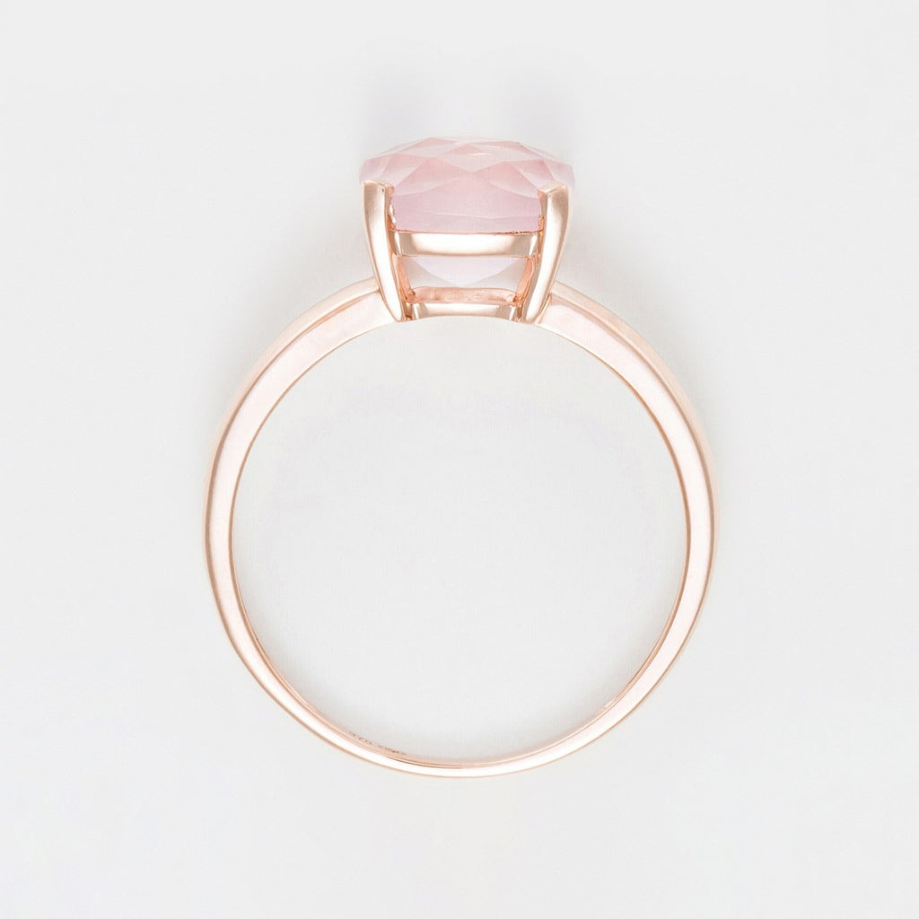 Bague "Quartz Unique" Quartz Rose 2,10Ct/1 - Or Rose
