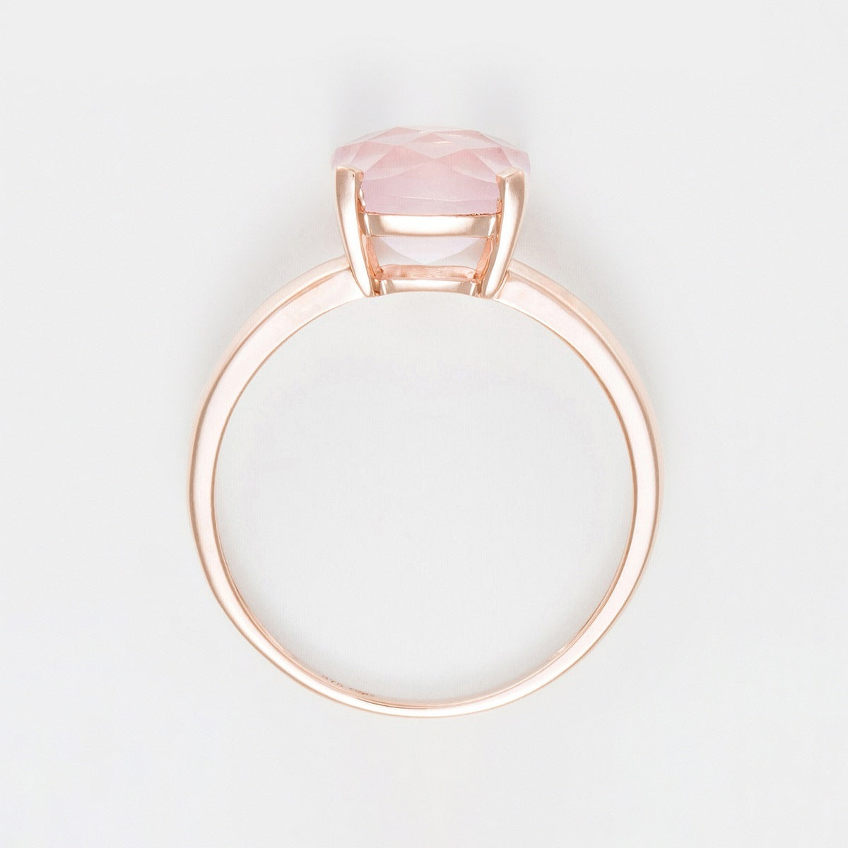 Bague "Quartz Unique" Quartz Rose 2,10Ct/1 - Or Rose