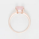 Bague "Quartz Unique" Quartz Rose 2,10Ct/1 - Or Rose 375/1000