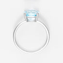 Bague "Topaze Unique" Topaze 2,67Ct/1 - Or Blanc 375/1000