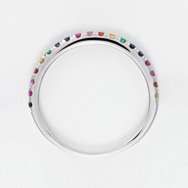 Blanc Anillo "Colorful Love" E0,04/2 R0,08/3 S0,13/5 Os0,06/3 Ps0,08/3 Ys0,07/2 - Oro 375/1000