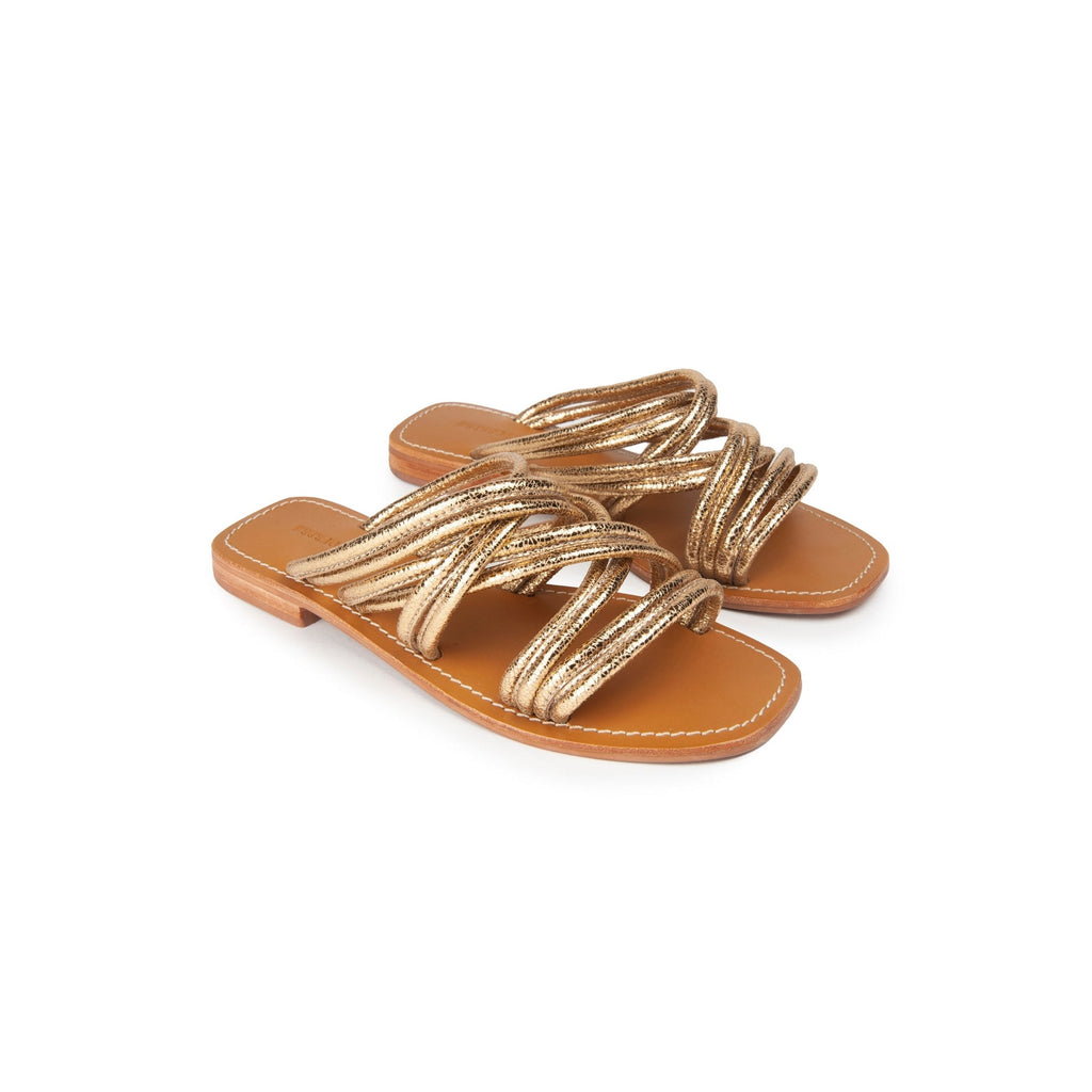 Sandalias Planas Bondi - Dorado