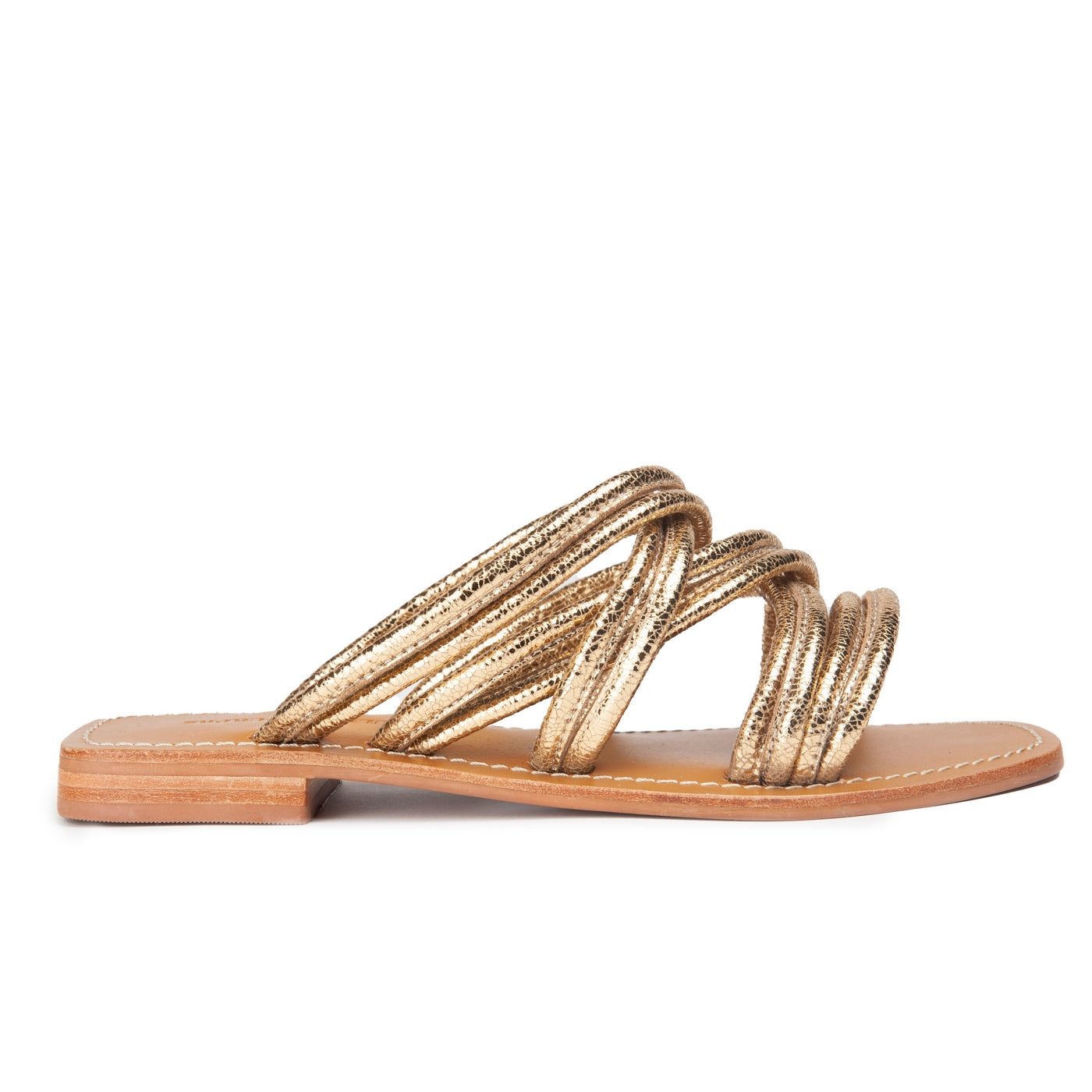 Sandalias Planas Bondi - Dorado
