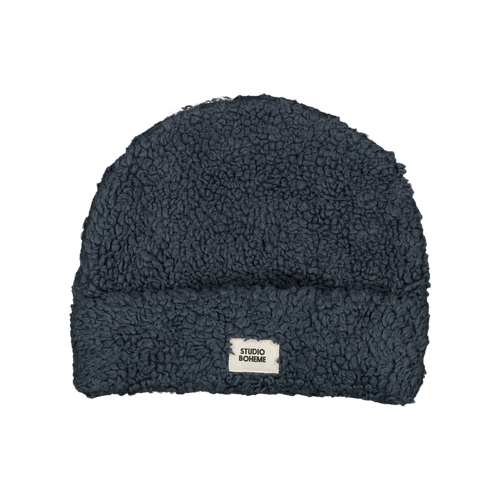 Bonnet Ourson Bleu Gris