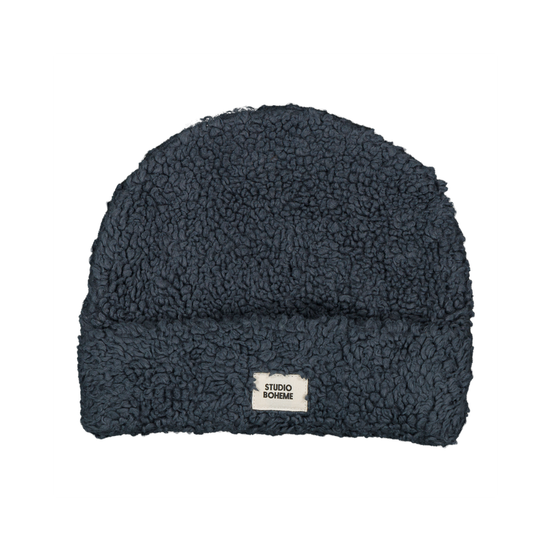 Bonnet Ourson Bleu Gris