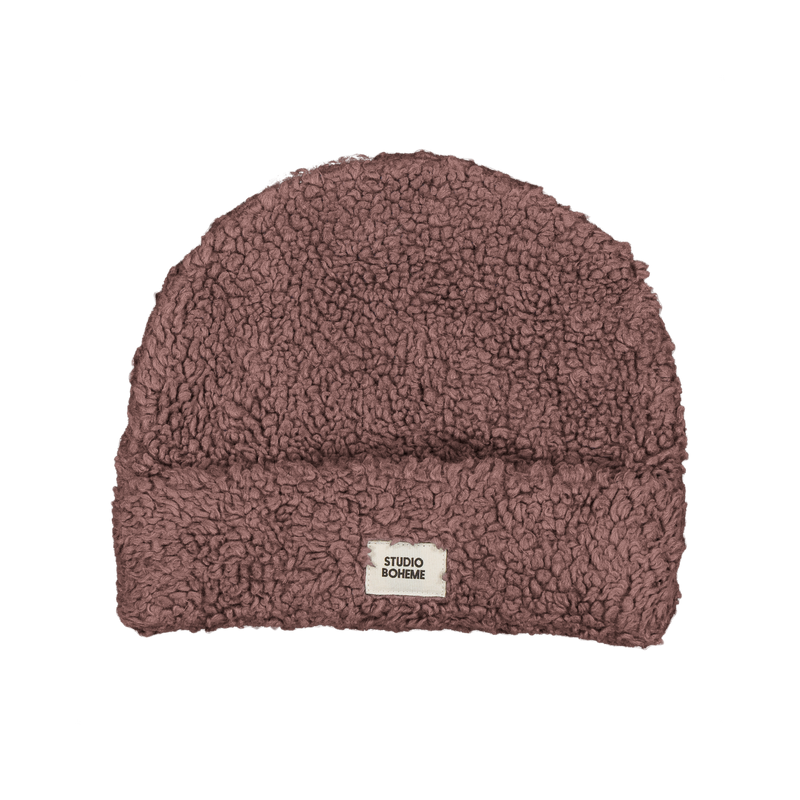 Bonnet Ourson Mauve