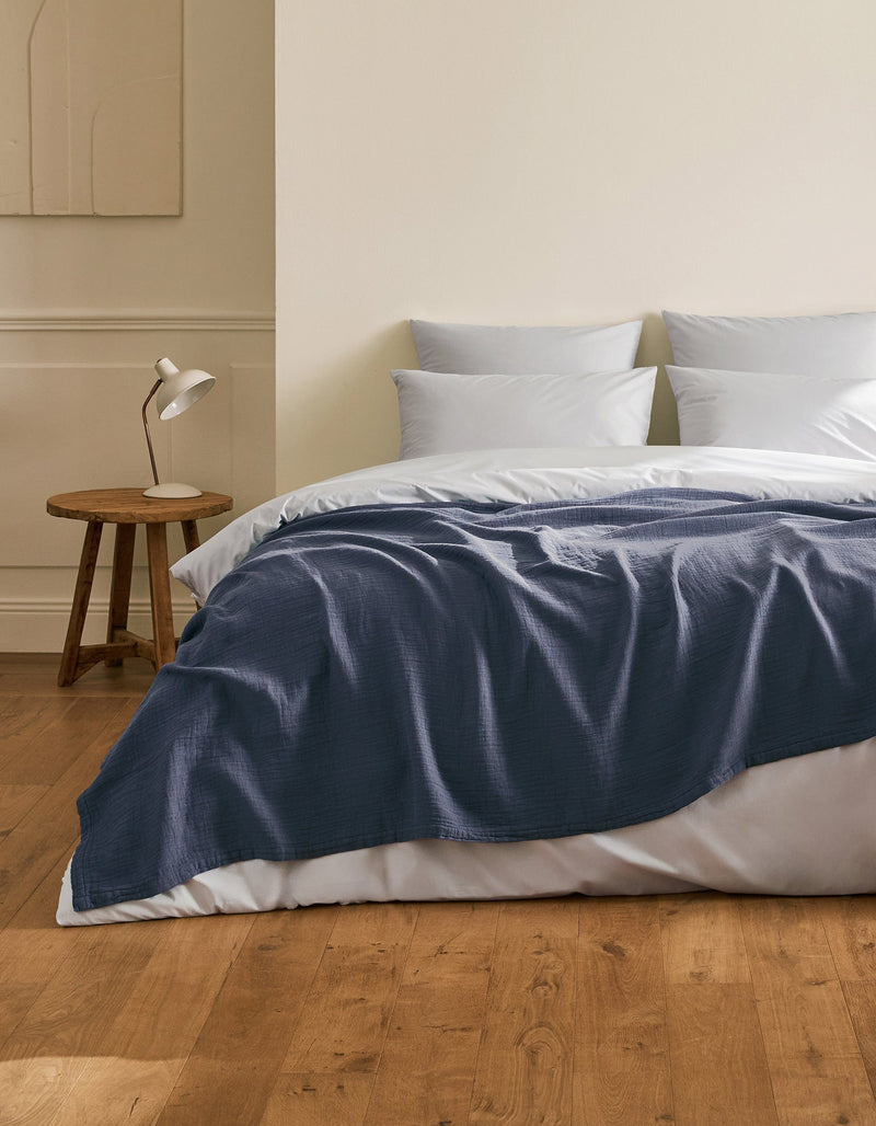 Housse De Couette - 100% Percale De Coton 120 Fils - 6 Coloris