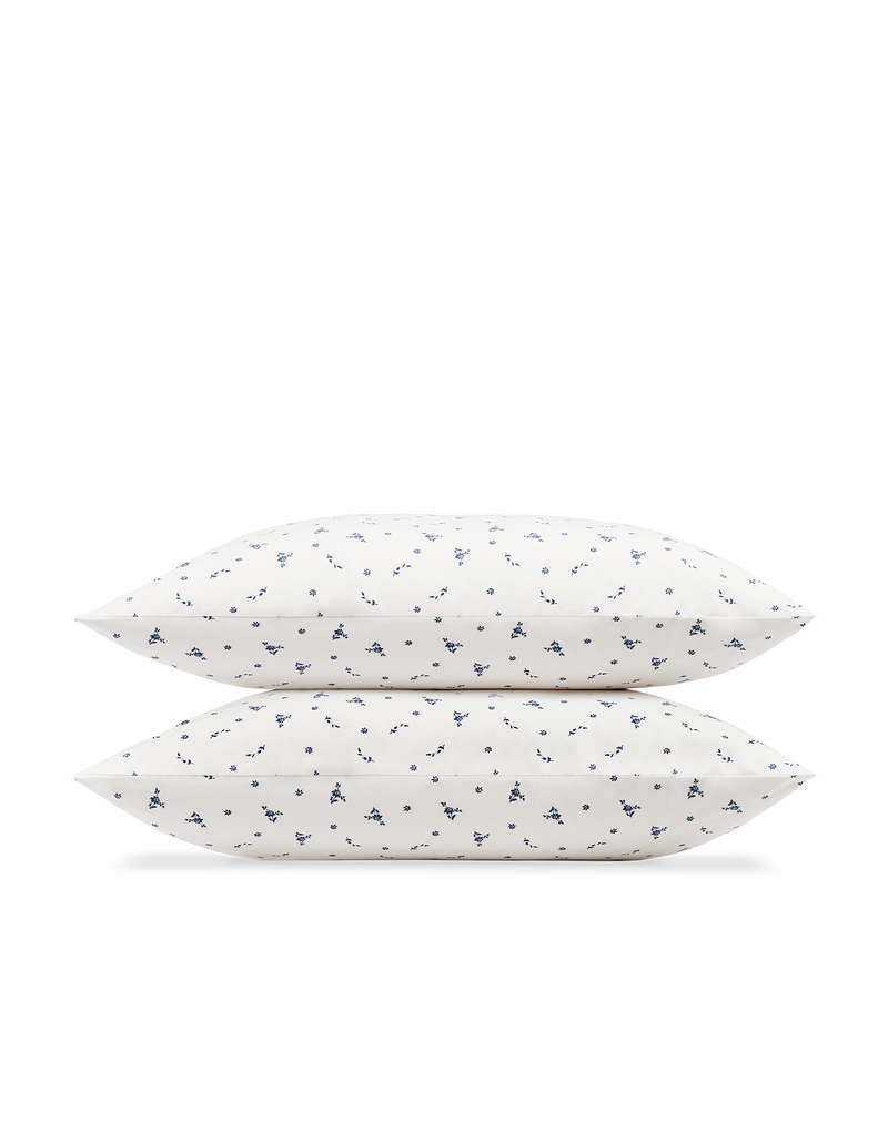 2 Taies D'Oreiller - 100% Percale De Coton 120 Fils - 12 Coloris