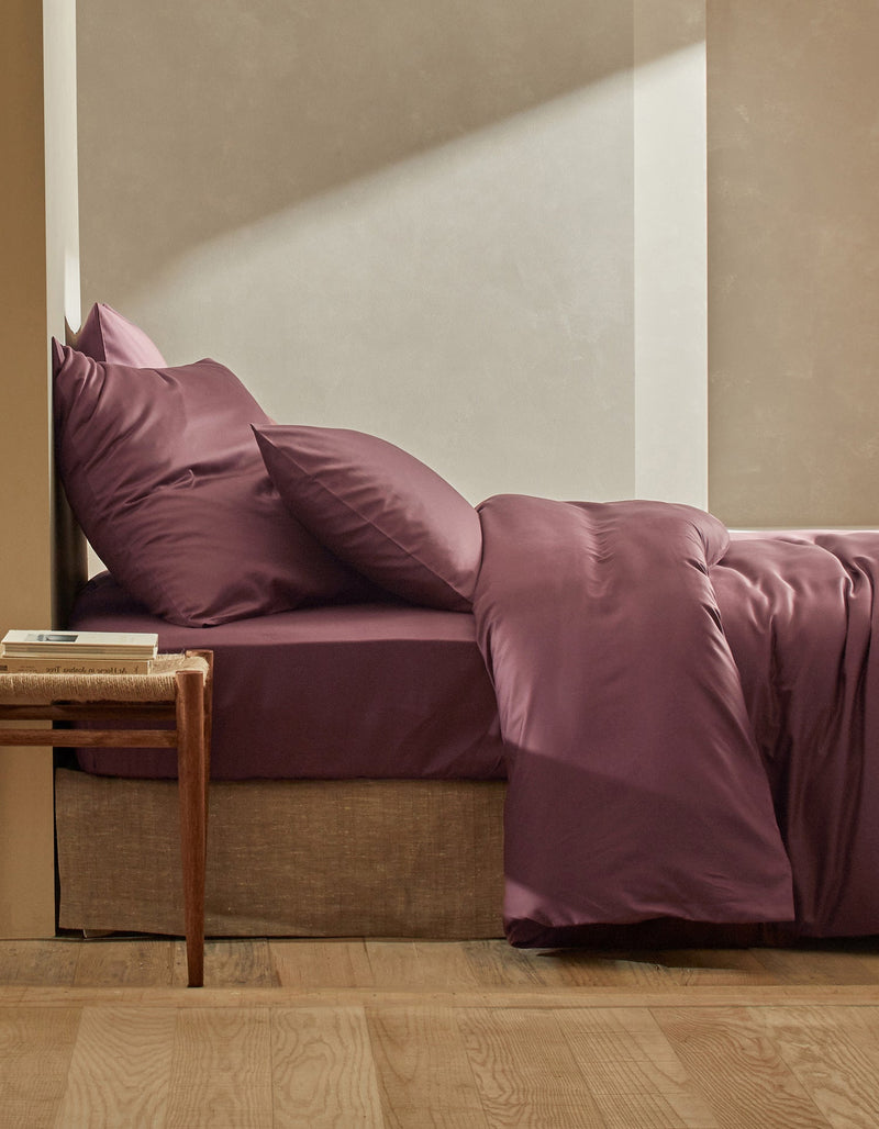 Housse De Couette - Satin De Coton 200 Fils - 4 Coloris