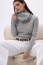 Cuello de trenzas Boreal - Gris claro - Unisex