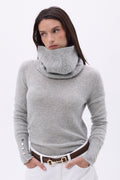 Cuello de trenzas Boreal - Gris claro - Unisex
