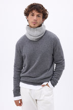 Kabelkraag Boreal - Lichtgrijs - Unisex - 100% Kasjmier