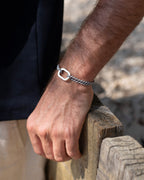 Bracelet Gilet - Bleu Marine & Bleu