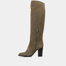 Bottes Genouilleres Ann Tuil Marin - Velours Beige