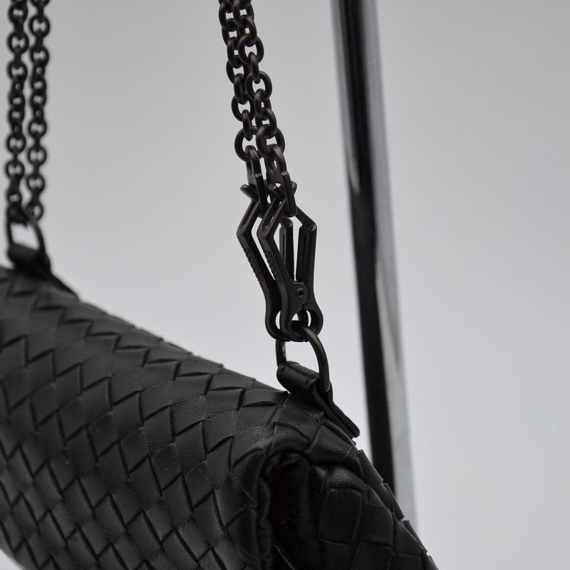 Bottega Veneta Mini Bag Intrecciato Nappa Black