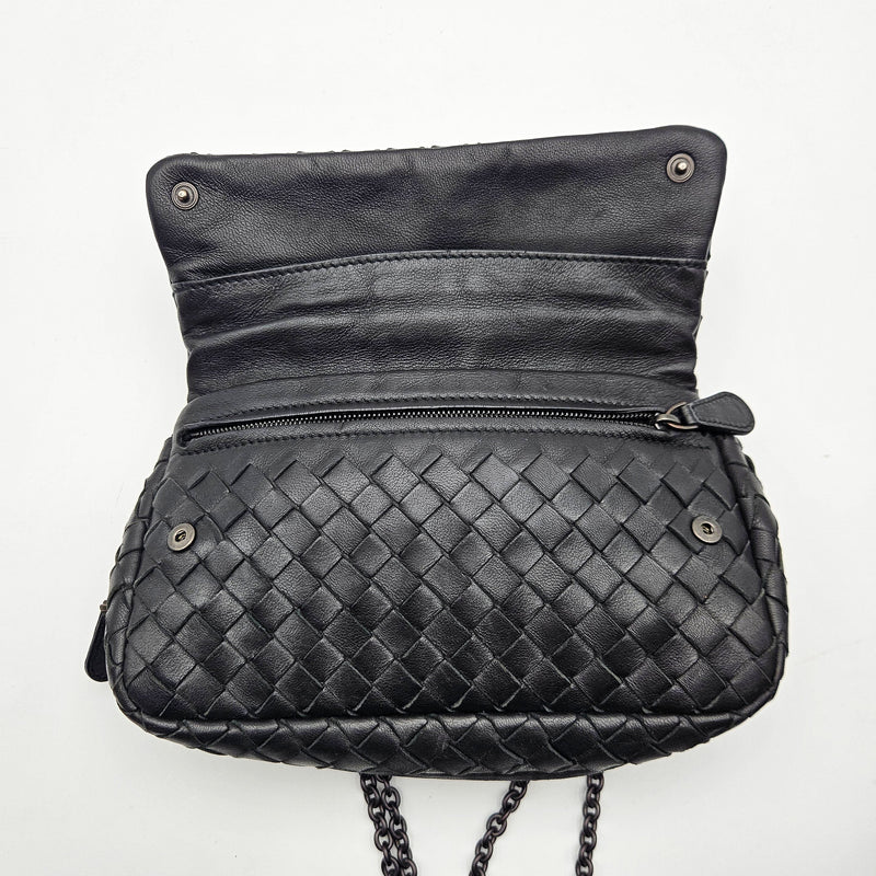 Bottega Veneta Mini Bag Intrecciato Nappa Black