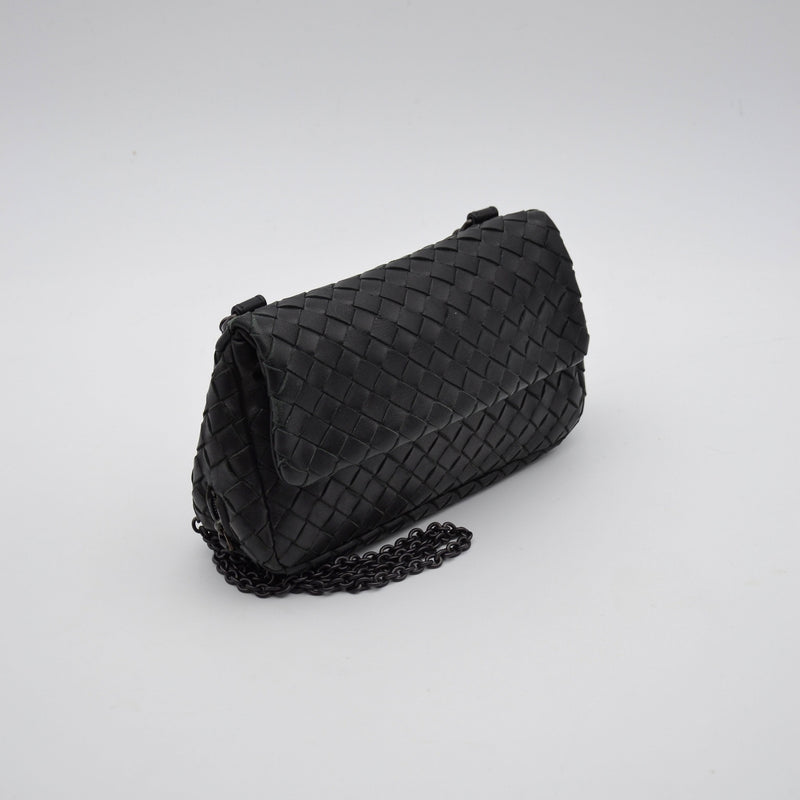 Bottega Veneta Mini Bag Intrecciato Nappa Black