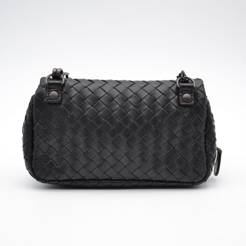 Bottega Veneta Mini Bag Intrecciato Nappa Black