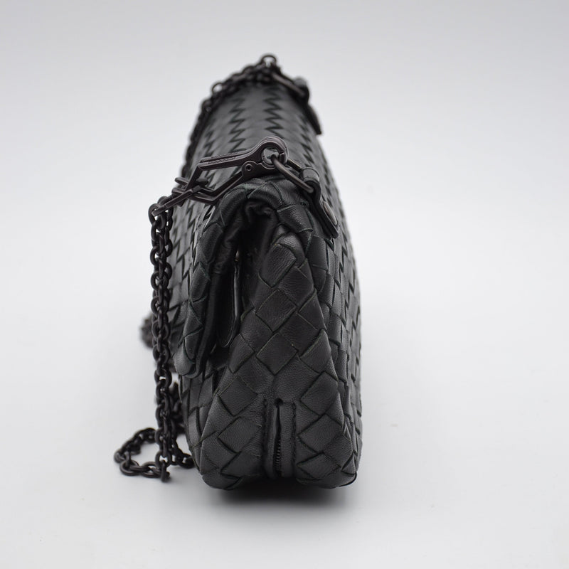 Bottega Veneta Mini Bag Intrecciato Nappa Black