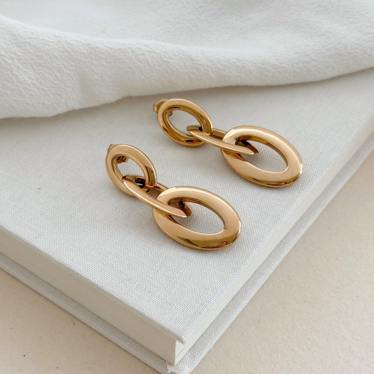 Boucles D'Oreilles Jaz - Doré