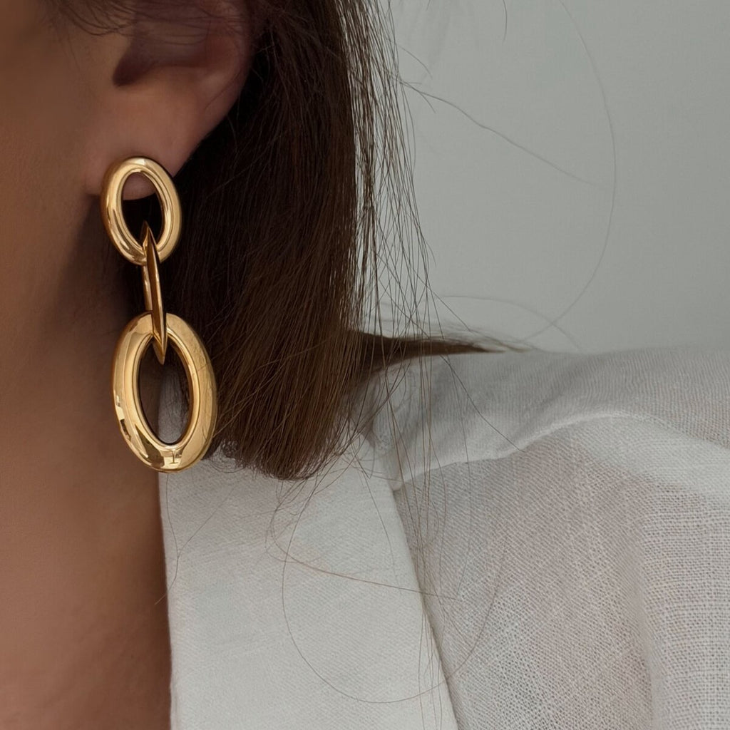 Boucles D'Oreilles Jaz - Doré