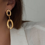 Boucles D'Oreilles Jaz - Doré