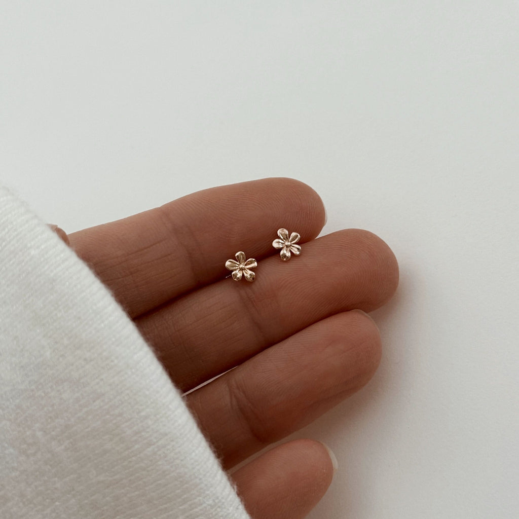 Boucles D'Oreilles Lys - Doré