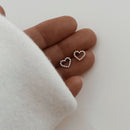 Boucles D'Oreilles Rose - Doré