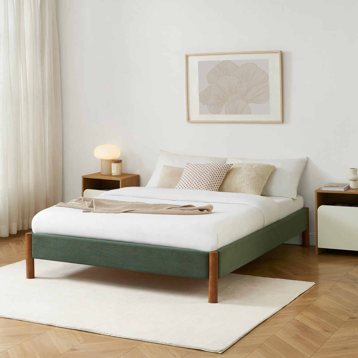 Bowi - Bed - Khaki Corduroy
