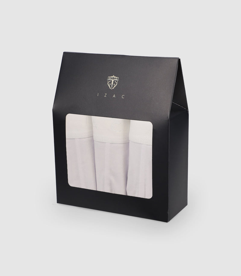 Pack De 3 Boxers Blanc