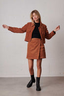 Veste Boxy Trendy Corduroy - Agate