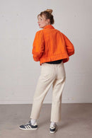 Veste Boxy Trendy Corduroy - Tangerine