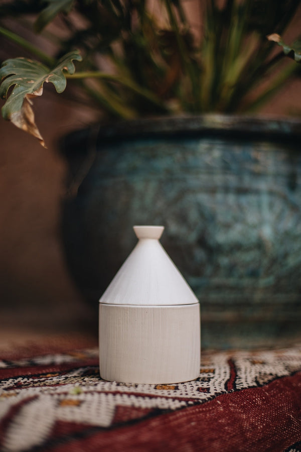 Tajine Candle - Ginger - White