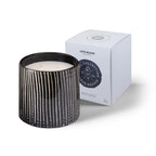 Zebra Candle - Majorelle Mandarin - Black and White